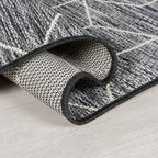 Modern balcony rug - Liparo Napoli Black