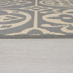 Retro balcony rug - Floreno Ostia Grey