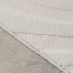 Bathroom Rug - Cassie Shapes White