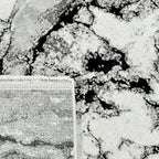 Soft Floor Rug - Olisa Black/White