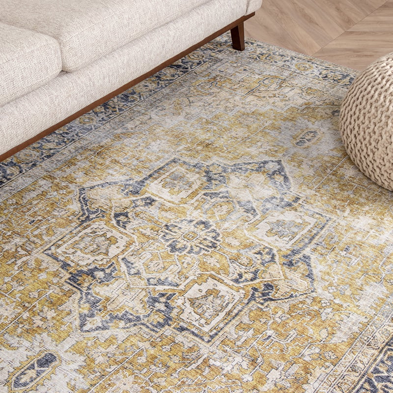 Vintage Rug - Lugan Yellow