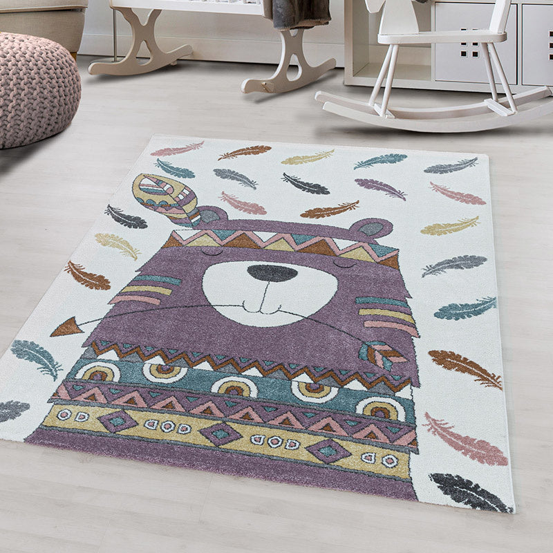 Kids' Rug - Fleurtje Bear Purple