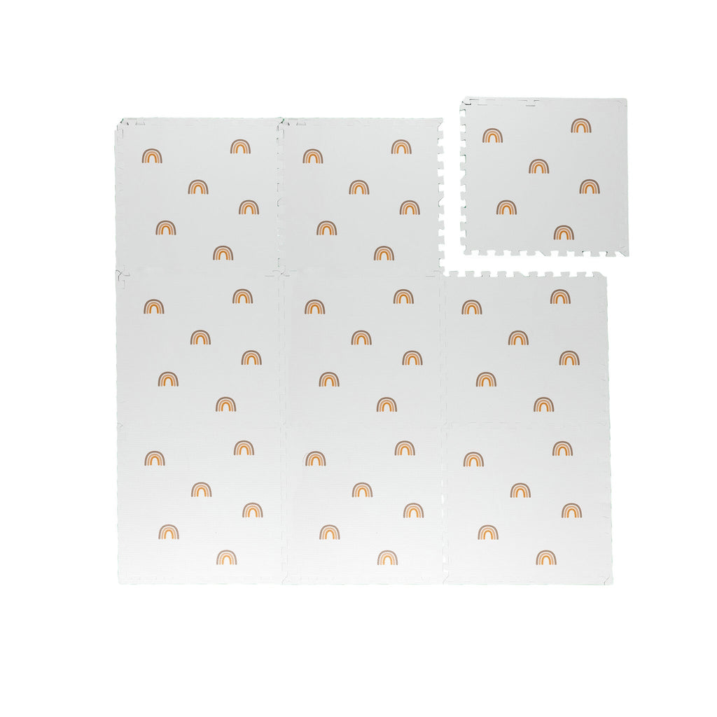 Foam puzzle mat - Alfie XL Rainbow White