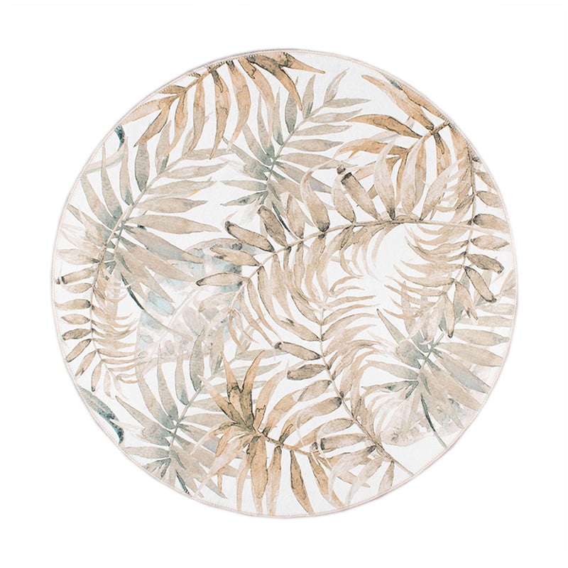 Round Rug - Palmier Leaves Nature