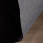 Soft Low-Pile Rug - Cozy Black