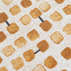 Abstract floor rug - Cobblestone Peach Party 9346