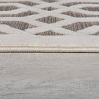 Balcony Rug - Piatto Mataro Cream/White