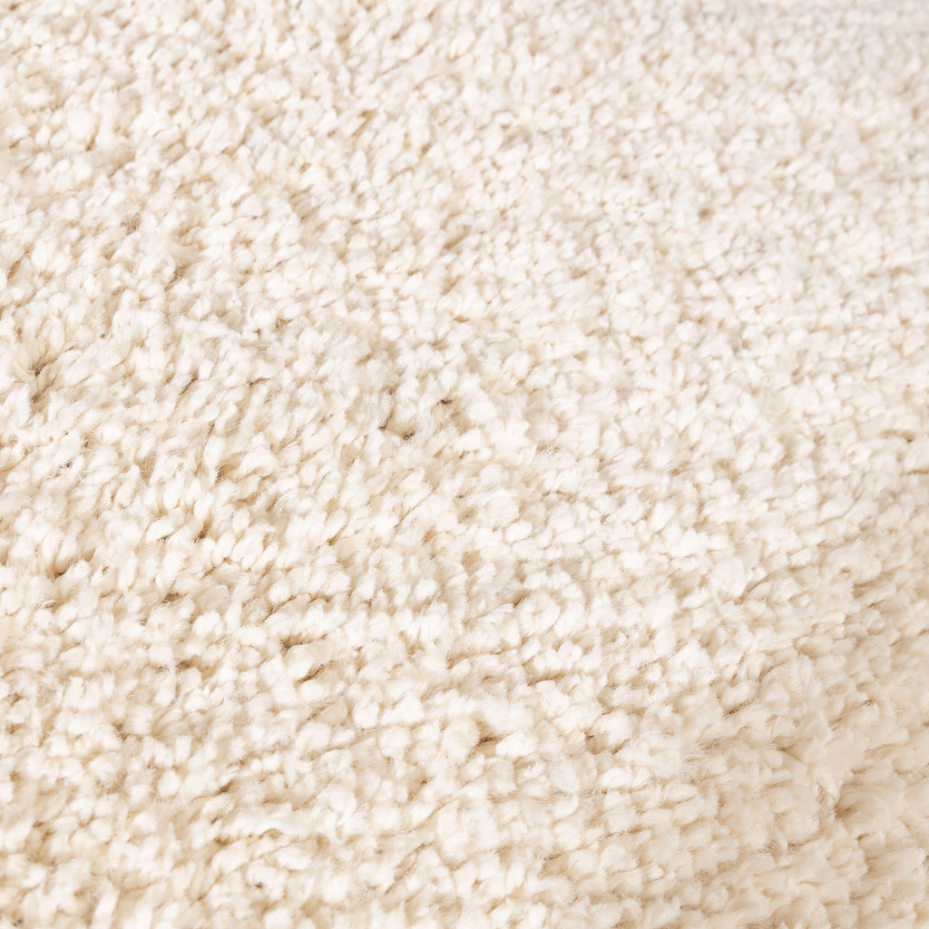 Round High-Pile Rug – Wish Cream