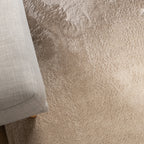 Round Low-Pile Rug – Cozy Beige