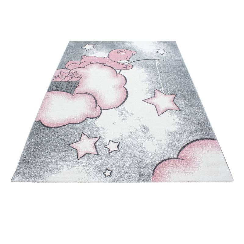 Children's Floor Rug - Anna Bear Pink