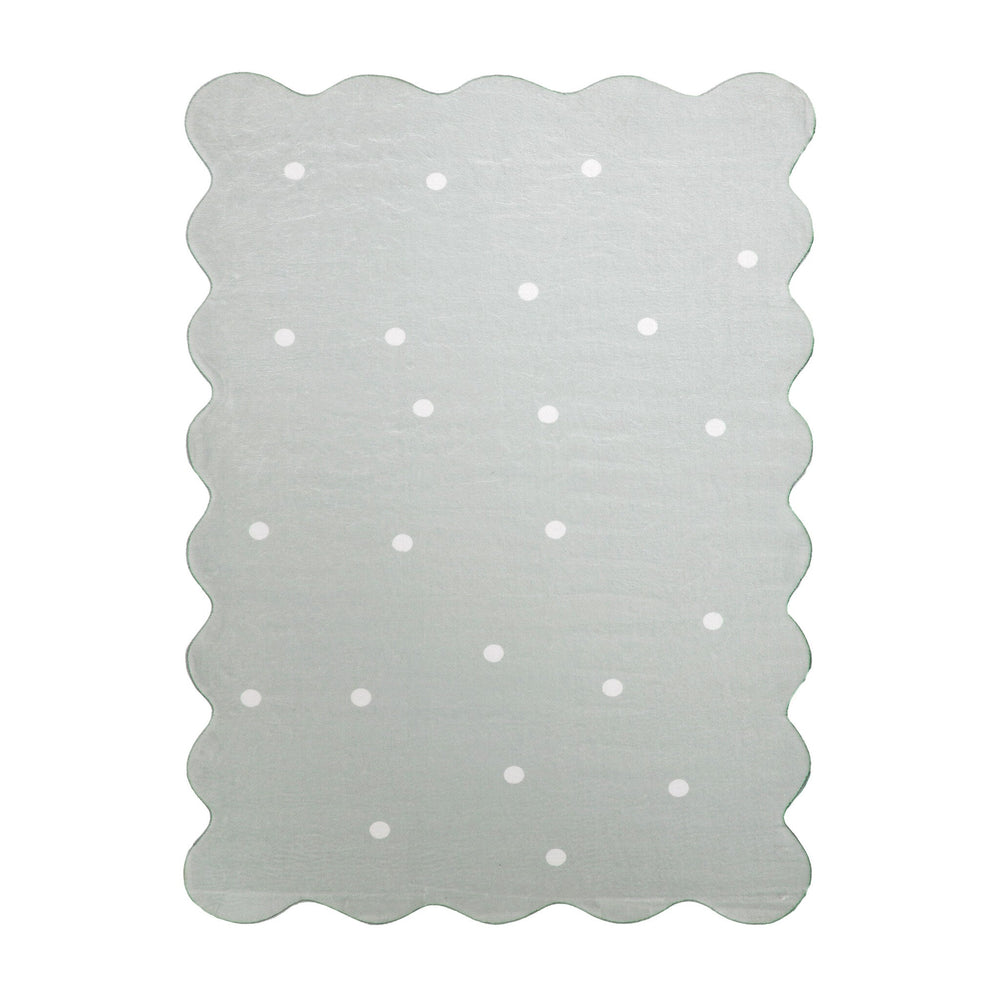 Kids Room Rug - Cloudy Dots Mint
