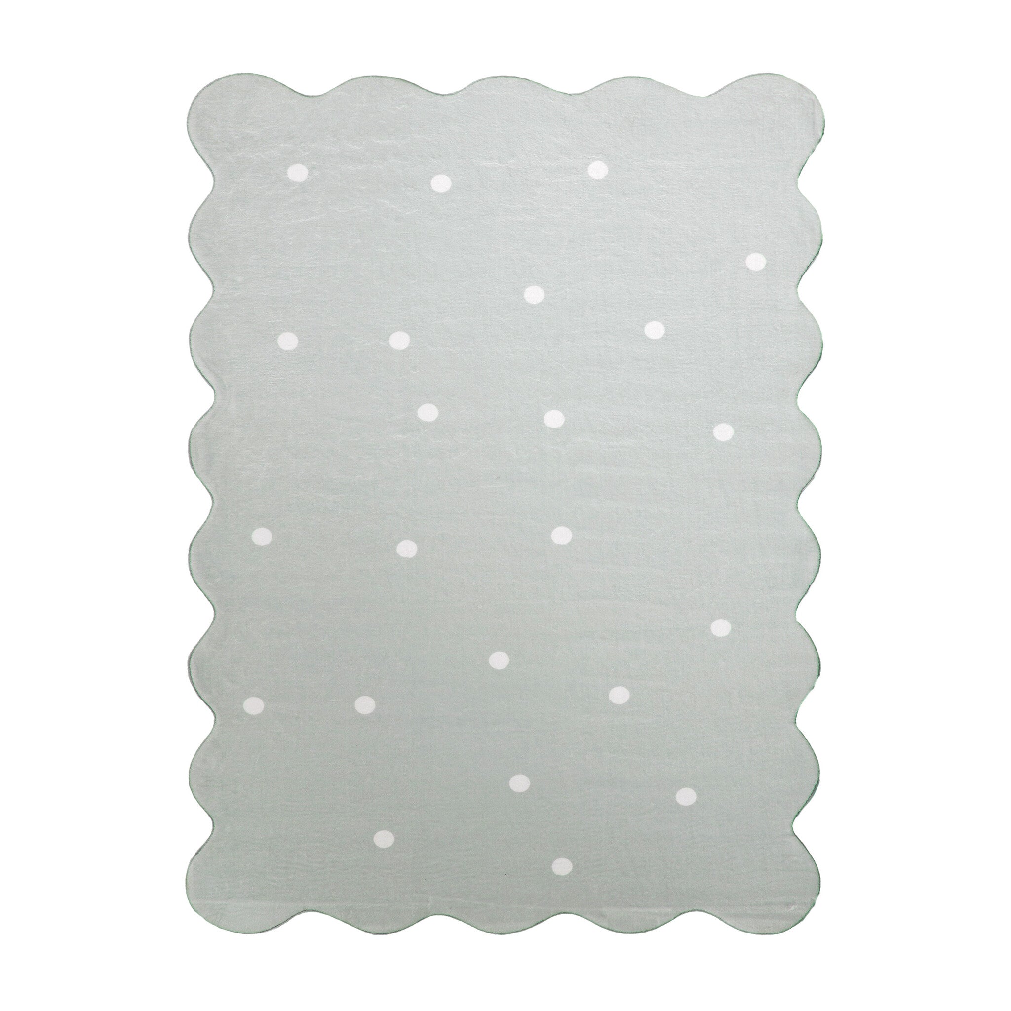 Kids Room Rug - Cloudy Dots Mint