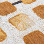 Abstract floor rug - Cobblestone Peach Party 9346