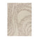 Abstract floor rug - Maceo Swirl Cream/Brown