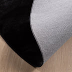 Round Low-Pile Rug - Cozy Black