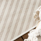 Outdoor Rug Capri Lines Beige Cream