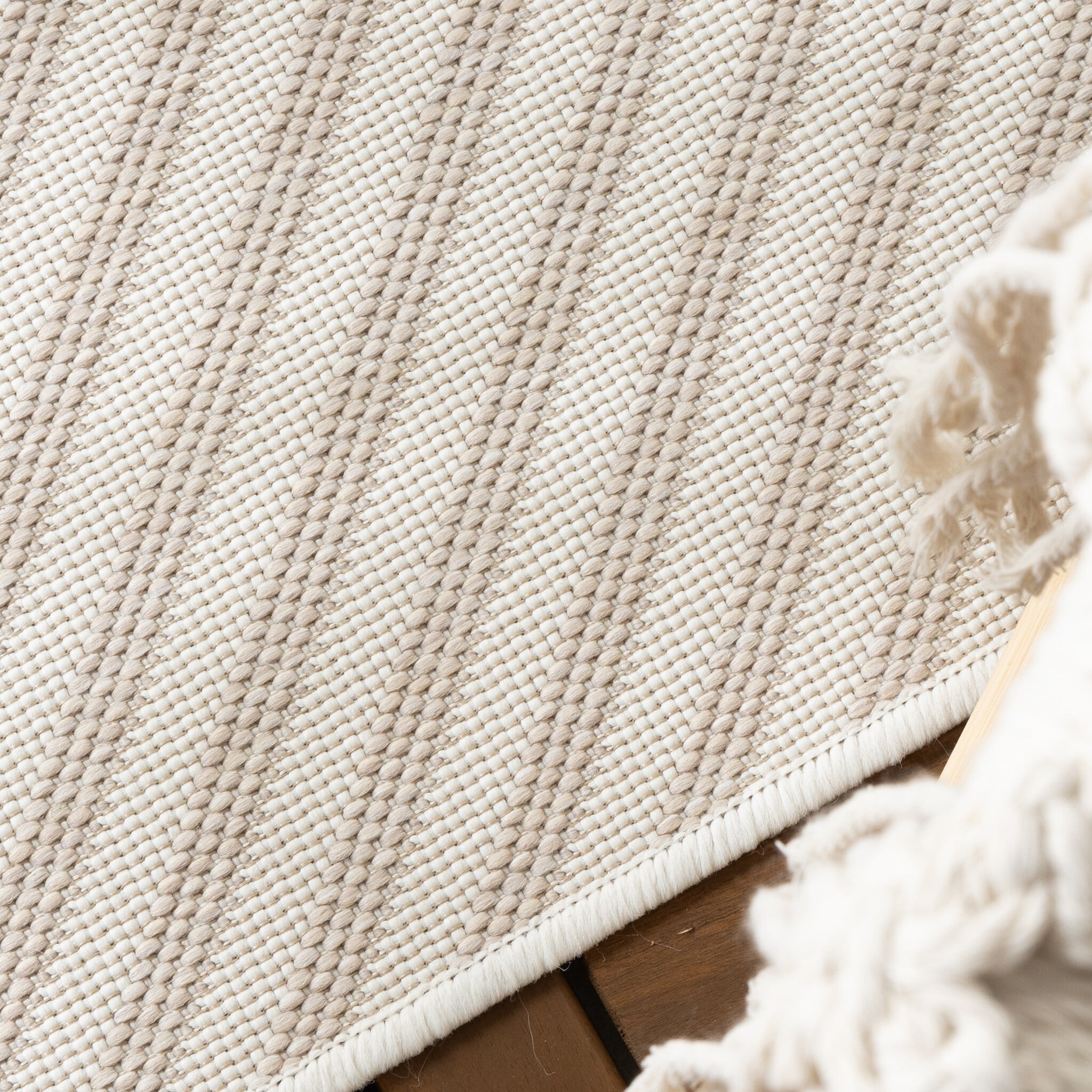 Outdoor Rug Capri Lines Beige Cream
