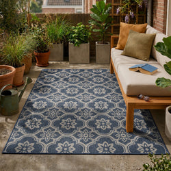 Outdoor Rug – Rio Flower Blue