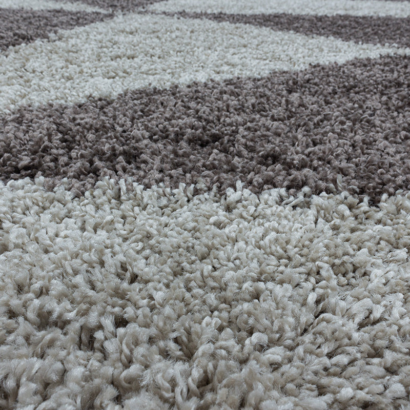 High pile floor rug - Tuggy Taupe
