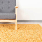 High Pile Rug - Solid Yellow
