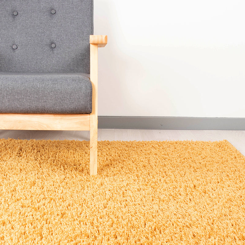High Pile Rug - Solid Yellow
