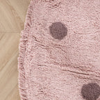 Round Kids Room Rug – Lou Dots Purple