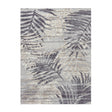 Soft floor rug - Oceane Leaves Grey