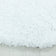 Round high-pile floor rug - Softy White