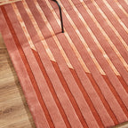 Modern wool floor rug - Fano Red