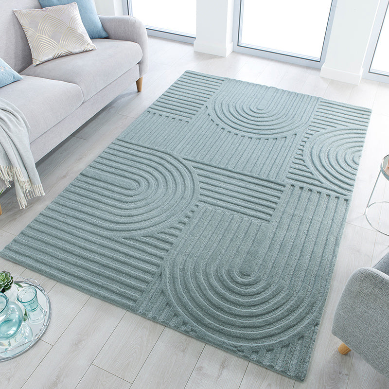 Modern Floor Rug - Solacio Zen Blue/Green