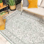 Vintage Outdoor Rug - Victoria Aztec Green