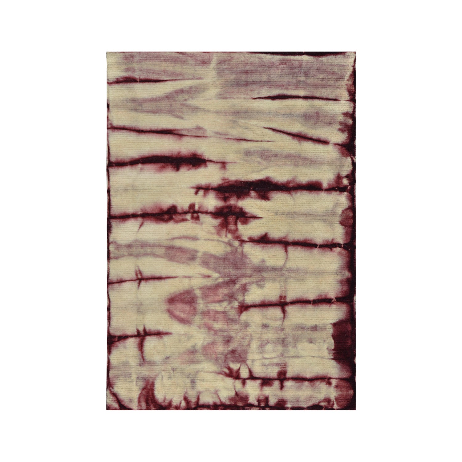 Wool floor rug - Tiphaine Bordeaux