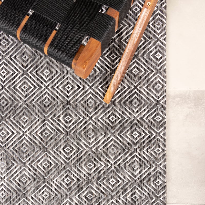 Outdoor Rug - Summer Tile Grey