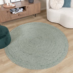 Round Wool Rug - Wise Green