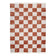 Checkerboard Rug - Blox Fringe Terracotta