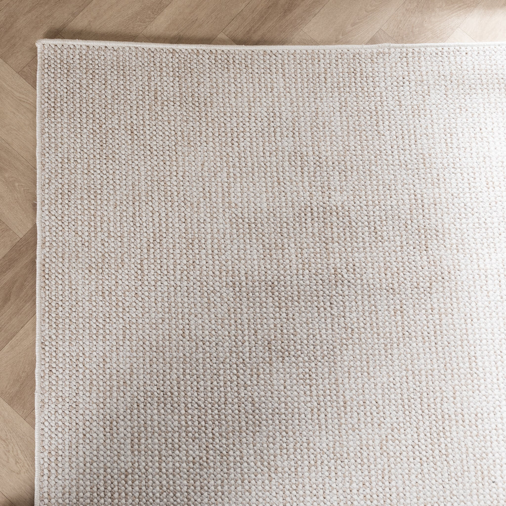 Sustainable Low-Pile Rug - Lykke Cream