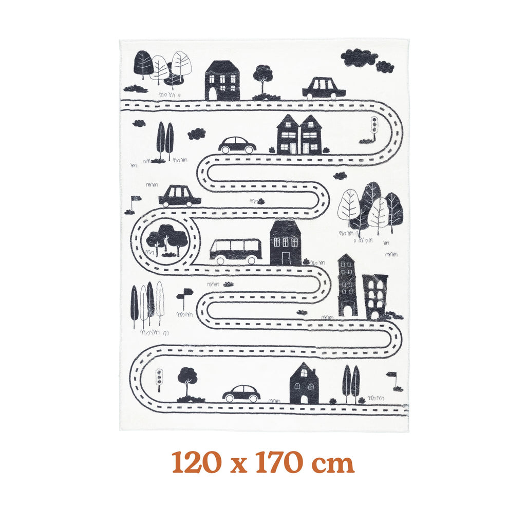 Kids Car Rug - Dex Lane Black