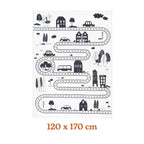 Kids Car Rug - Dex Lane Black