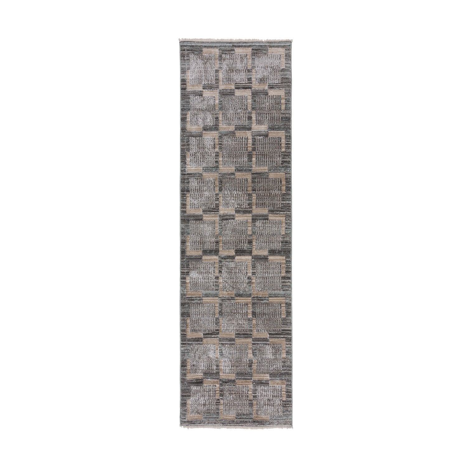 Checkered runner - Enrico Grey
