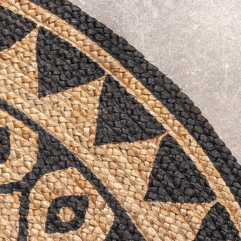 Round Jute Rug - Henna Ayda Natural