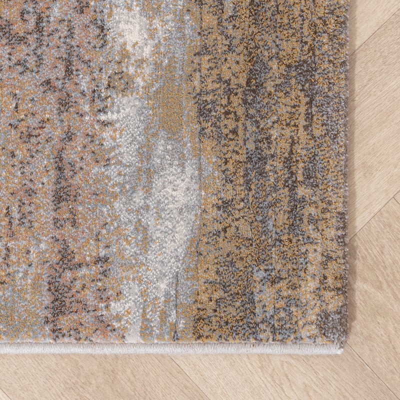Abstract Rug - Xavier Brush Taupe/Red