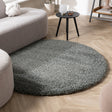 Round shaggy rug - Yves Green
