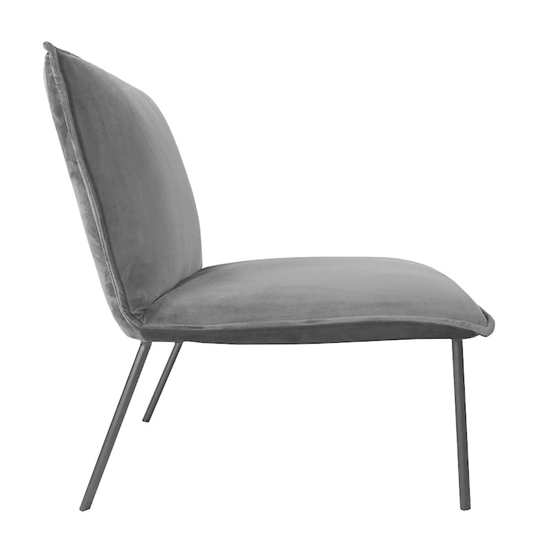 Velvet Armchair - Lola Anthracite