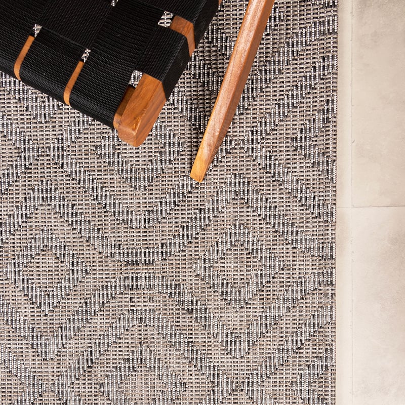 Outdoor Rug - Summer Retro Grey
