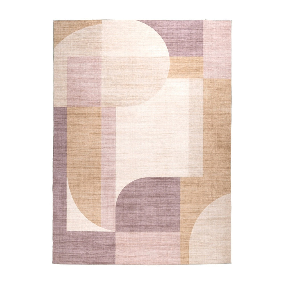 Abstract Outdoor Rug - Groovy Shapes Pastel