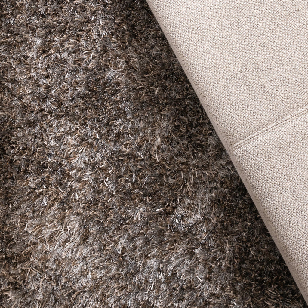 Round Shaggy Rug - Grace Grey