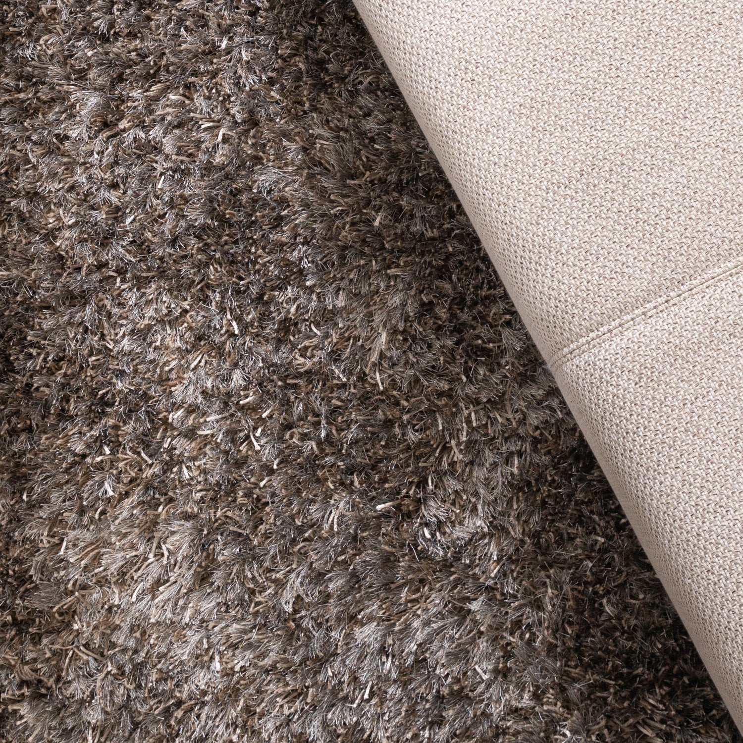 Round Shaggy Rug - Grace Grey