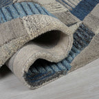Graphic floor rug - Mado Asher Grey/Blue