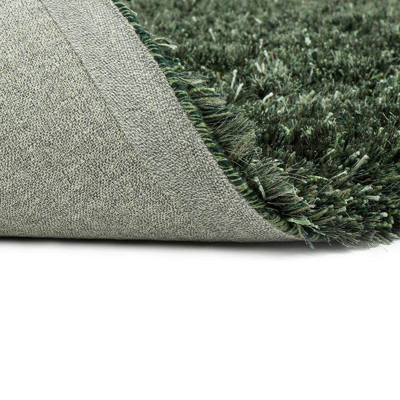 Shaggy floor rug made to measure - New Paulo Dark Green 442