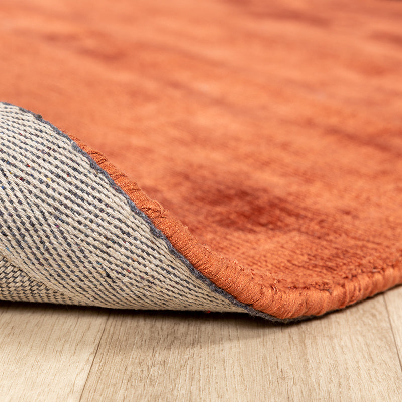 Viscose Rug - Pearl Terracotta